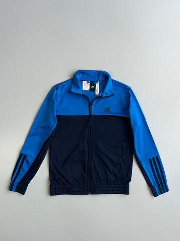 Adidas 3-Stripes Colorblock Blue Navy Full Zip Track Jacket (Xs)