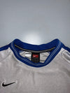 Nike Team Vintage Football Jersey – White & Royal Blue (L)
