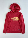 The North Face Berkeley Heritage Embroidered Logo Hoodie with Leather Hood Patch (M)