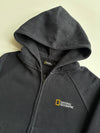 National Geographic Black Zip Hoodie – Raglan Sleeve | (S)