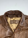 Vintage “Echt Leder” Brown Shirt-Collar Jacket (2XL/XL)