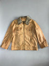 Vera Pelle Genuine Leather Jacket w/ Shearling Collar (Xl)