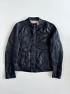 Club of Gents (CG)  Leather Cafe Racer Jacket(L)