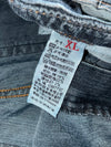 Vintage Distressed Dark Wash Baggy Jeans (W:30 |L:39)
