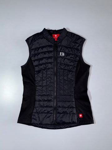 Engelbert Strauss “Eli” Embroidered Black Puffer Vest – Women’s (S)