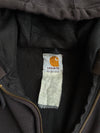 Carhartt Black Thermal-Lined Zip-Up Hoodie (2XL)