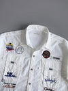 Columbia PFG Multi Sponsor Fishing Shirt Off-Road Racing Patches, Waterfront Century 21 Graphics (XL/2XL)
