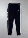 Le Coq Sportif Side-Stripe Black Joggers (W:31) (L:39)
