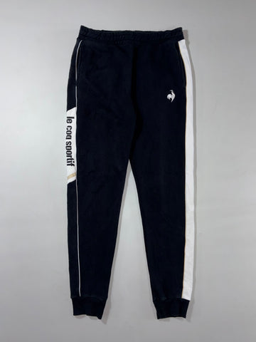 Le Coq Sportif Side-Stripe Black Joggers (W:31) (L:39)