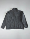 Lacoste Crocodile Logo Quarter-Zip Sweater, Heather Grey, Size (S)