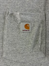 Carhartt Original Fit Heather Grey Pocket Henley T-Shirt (M/S)
