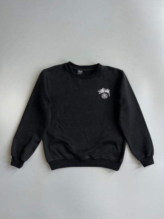 Stüssy Stock Logo Crewneck Sweatshirt Embroidered logo (M)