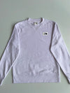 The North Face Heritage Logo Patch Light Grey Crewneck Sweatshirt(S)