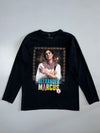 Alexander Marcus Official Merch Egyptian Pharaoh Portrait Graphic Long Sleeve T-Shirt Black (L)