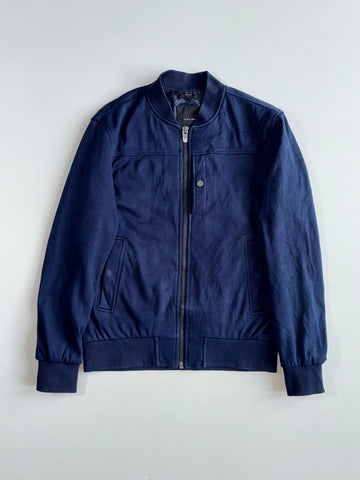 Zara Man Navy Blue Bomber Jacket(S)