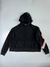 XOXO Studio Black Striped-Sleeve Hoodie (2Xl/3Xl)