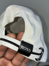 Vintage Hugo Boss White Embroidered Logo Baseball Cap (Adjustable)