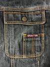 Vintage Braxton Black Denim Oversized Trucker Jacket (XL/2XL)