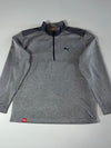 Puma Quarter Zip Performance Pullover – Heather Grey (2XL)