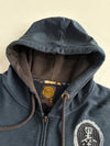 Big Train Osaka Japanese Navy Dragon Embroidered Zip Hoodie(2Xl)