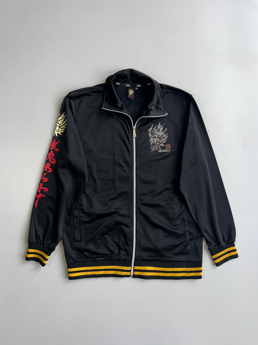 Oniarai Japanese Oni Demon Track Jacket Black Gold (L)
