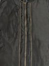 Damoto Black Bomber Jacket – Embroidered Sleeves & Studs | (XL)