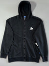 Adidas Originals Black Trefoil Zip-Up Hoodie (XL)