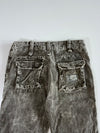 Fishbone Washed Grey Corduroy Cargo Pants (W:32|L:43)