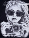 Absolute of Worth JOFF | Rhinestone Photographer Girl Graphic T-shirt (L)