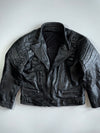 Vintage Premium Original Leather Motorcycle Racing Jacket (Paded) (L/XL)