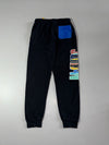 Jordan Multicolor Spellout Black Joggers (W:29) (L:38)