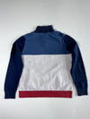 Tommy Hilfiger | Colorblock Quarter Zip Knit Sweater Blue Grey | (L)
