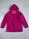 The North Face Mesh-Lined Nylon Hooded Windbreaker Rain Jacket Magenta Pink (L)