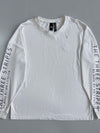 Adidas | The Three Stripes Longsleeve White | (XL)