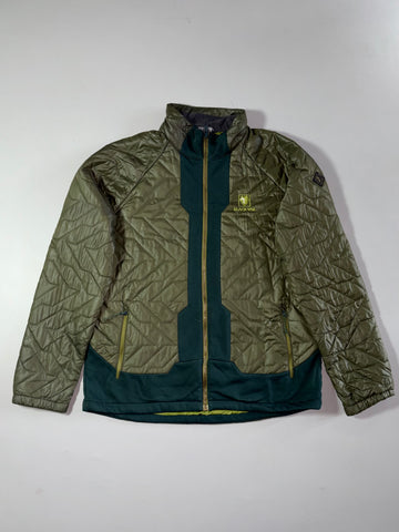 Black Yak Quilted Hybrid Jacket – Olive Green Outdoor Puffer (L)