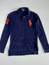 Polo Ralph Lauren Navy Long Sleeve Rugby Polo, Big Pony “Patch, Custom (S)