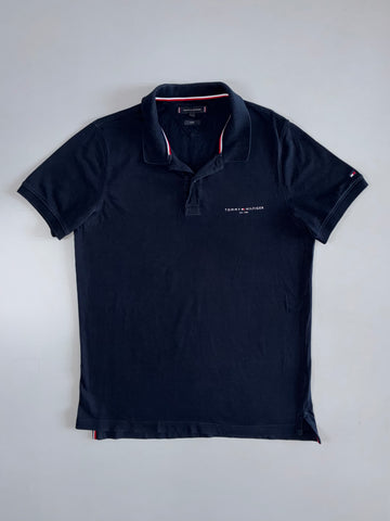Tommy Hilfiger Navy Polo | Tipped Collar (L)