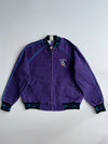 Vintage 90s Walls Mountain USA Beef Round-Up Western Canvas Bomber Jacket (M/L)