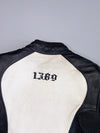 1389 Designed in Australia Colorblock Quilted Lined Women’s Leather Moto Jacket (Paded)(S/XS)