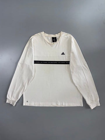 Adidas Essentials Long Sleeve T-Shirt – White (XL)