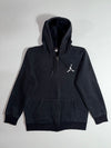 Jordan Black Jumpman Full-Zip Hoodie – Fleece Lined (S)