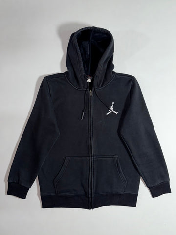 Jordan Black Jumpman Full-Zip Hoodie – Fleece Lined (S)