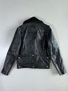 Club Genuine Leather Biker Jacket with Fur Collar (M)