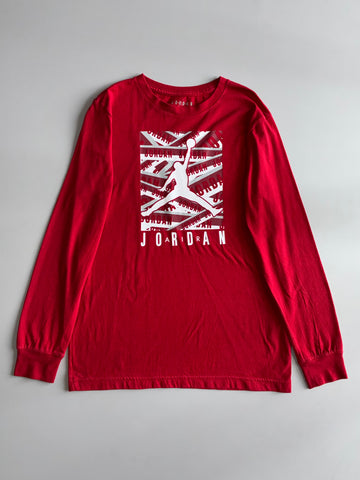 Jordan | Red Graphic Long Sleeve Tee (M)