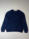 Chaps Ralph Lauren Navy Ribbed Cable Knit Sweater (2XL/3XL)