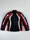Roleff Racewear Black/Red/White Motorcycle Jacket Padded (M)