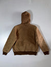 Carhartt Active Hooded Jacket Tan Duck Canvas, Quilt Lined (M)