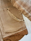 Carhartt Full Swing Armstrong Duck Canvas Jacket Faded Brown, Corduroy Collar, Quilted Lining, (XL)