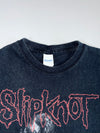 Slipknot Red Logo Band Graphic Faded Black Gildan Tee (M)