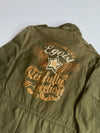 Egoist Olive Military Field Jacket with Beaded Pockets & Patches woman’s (S)